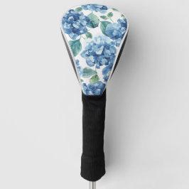 Hydrangea Blues | Waterverf Bloemen Bloem Patroon Golfheadcover