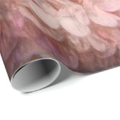 Hydrangea Blush Pink Floral Wood Decoupage Cadeaupapier (Rol Hoek)