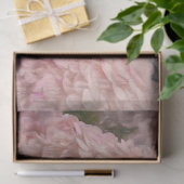 Hydrangea  Blush Pink Floral Wood Decoupage Tissuepapier (Geschenk)
