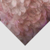 Hydrangea  Blush Pink Floral Wood Decoupage Tissuepapier (Detail)