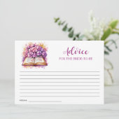 Hydrangea Boek Thema Advieskaart Kaart (Staand voorkant)