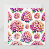 Hydrangea Boek Thema Bedankkaart (Achterkant)