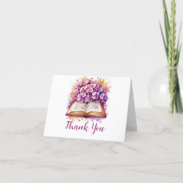 Hydrangea Boek Thema Bedankkaart