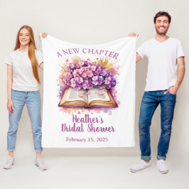 Hydrangea Boek Thema Bruidsdouche Fleece Deken