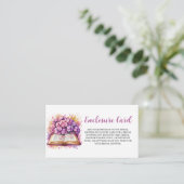 Hydrangea Boek Thema Bruidsdouche Informatiekaartje (Staand voorkant)