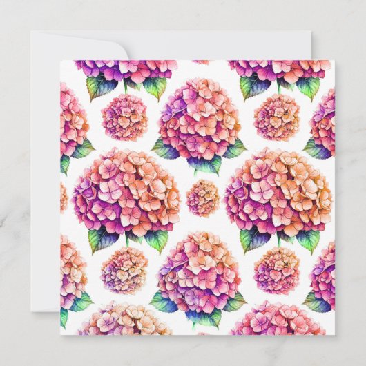 Hydrangea Boek Thema Dankkaart Bedankkaart (Achterkant)