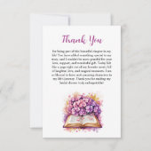 Hydrangea Boek Thema Dankkaart Kaart (Voorkant)