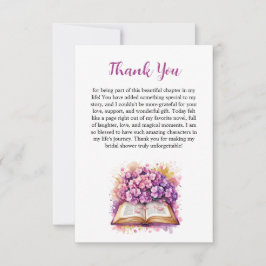 Hydrangea Boek Thema Dankkaart Kaart