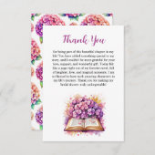 Hydrangea Boek Thema Dankkaart Kaart (Voorkant / Achterkant)