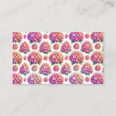 Hydrangea Boek Thema Display Douche Informatiekaartje (Achterkant)