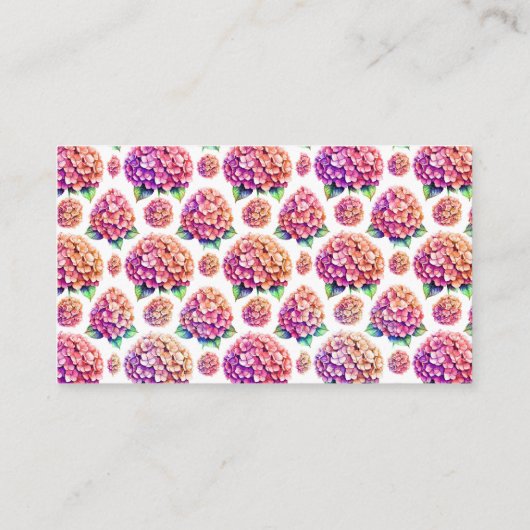 Hydrangea Boek Thema Display Douche Informatiekaartje (Achterkant)