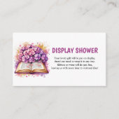 Hydrangea Boek Thema Display Douche Informatiekaartje (Voorkant)