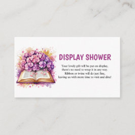 Hydrangea Boek Thema Display Douche Informatiekaartje