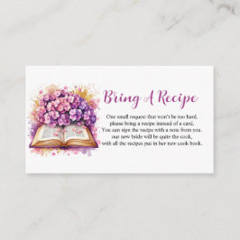 Hydrangea Boek Thema Envelopkaart Informatiekaartje