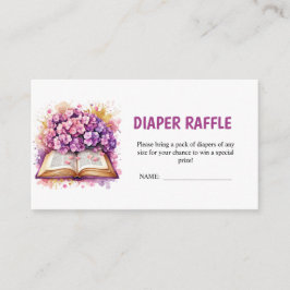 Hydrangea Boek Thema Luier Raffle Informatiekaartje