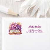 Hydrangea Boek Thema Retouradres Label (Insitu)