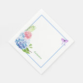 Hydrangea Boeket Papieren Servet (Hoek)