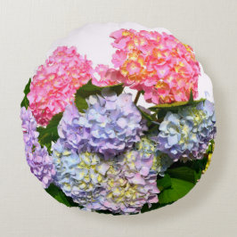 Hydrangea Boeket Rond Kussen