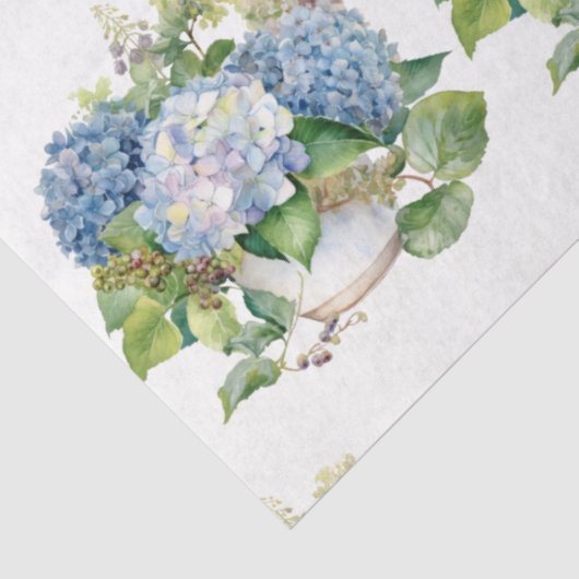 Hydrangea boeket tissue papier (Detail)