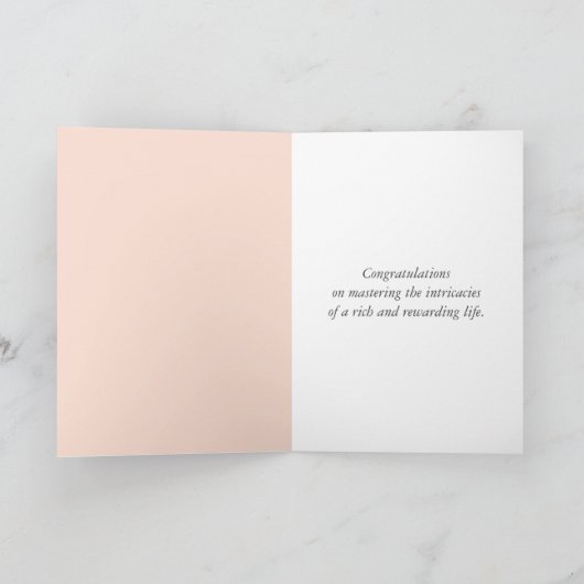 Hydrangea boeket voor Jubileum Kaart (Binnen)