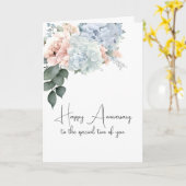 Hydrangea boeket voor Jubileum Kaart (Gele Bloem)