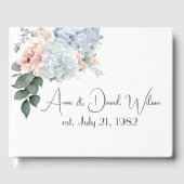 Hydrangea Boeket voor Jubileumfeest Gastenboek (Voorkant)