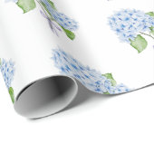 Hydrangea boog grandmillenial preppy floral cadeaupapier (Rol Hoek)