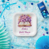 Hydrangea Book Theme Papieren Bordje (Feest)