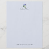 Hydrangea Botanical Letterhead Briefhoofd (Voorkant)