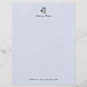 Hydrangea Botanical Letterhead Briefhoofd