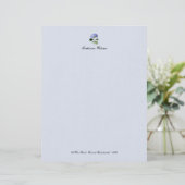 Hydrangea Botanical Letterhead Briefhoofd (Staand voorkant)