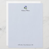 Hydrangea Botanical Letterhead Briefhoofd (Voorkant / Achterkant)