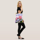 Hydrangea Bouquet beste tante ooit Tote Bag (Op model)