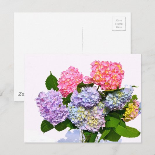 Hydrangea Bouquet Briefkaart (Voorkant / Achterkant)