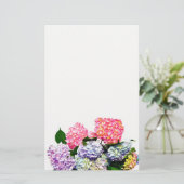 Hydrangea Bouquet Briefpapier (Staand voorkant)