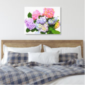 Hydrangea Bouquet Canvas Afdruk (Insitu (Slaapkamer))