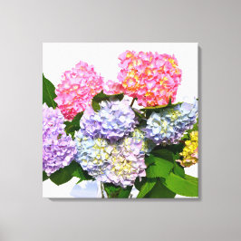 Hydrangea Bouquet Canvas Afdruk