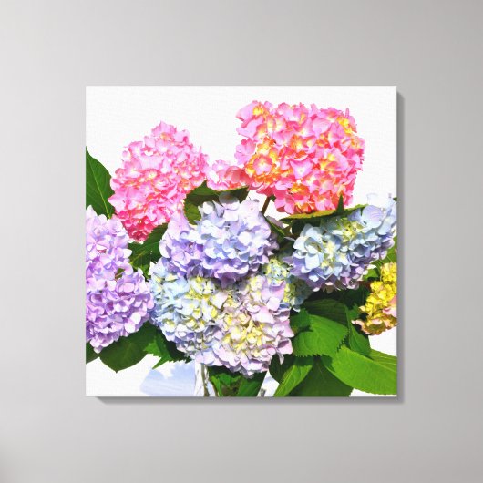 Hydrangea Bouquet Canvas Afdruk (Voorkant)