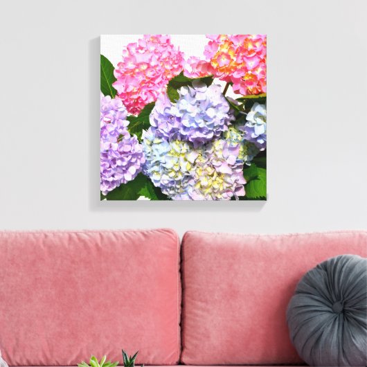 Hydrangea Bouquet Canvas Afdruk (Insitu (Woonkamer))
