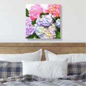 Hydrangea Bouquet Canvas Afdruk (Insitu (Slaapkamer))