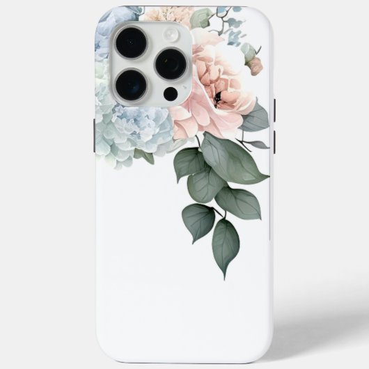 Hydrangea Bouquet On White Case-Mate iPhone Case (Achterkant)