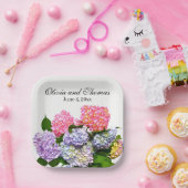 Hydrangea Bouquet Papieren Bordje (Feest)