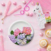 Hydrangea Bouquet Papieren Bordje (Feest)