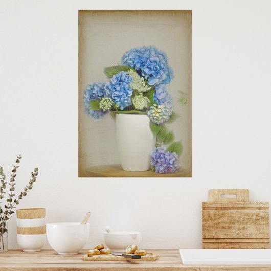 Hydrangea Bouquet Poster (Keuken)