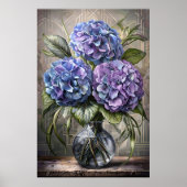 Hydrangea Bouquet Poster – Floral Stilleven (Voorkant)