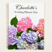 Hydrangea Bouquet roze paars blauw gele bloemen Planner (Voorkant)