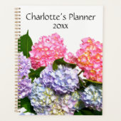 Hydrangea Bouquet, roze paarse blauwe gele bloemen Planner (Voorkant)