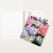 Hydrangea Bouquet, roze paarse blauwe gele bloemen Planner (Display)