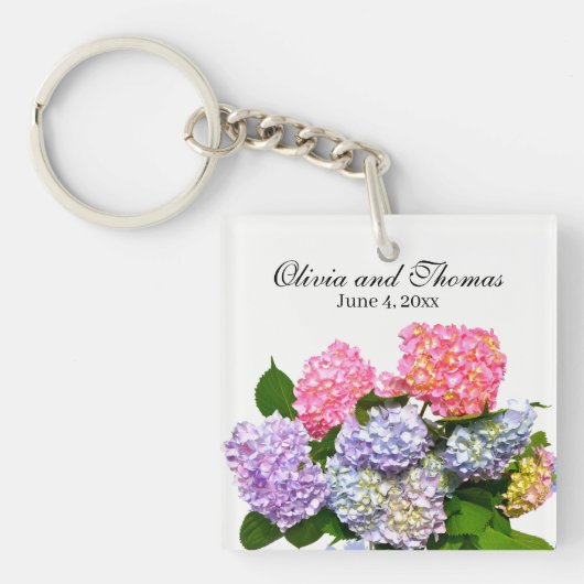 Hydrangea Bouquet Sleutelhanger (voorkant)