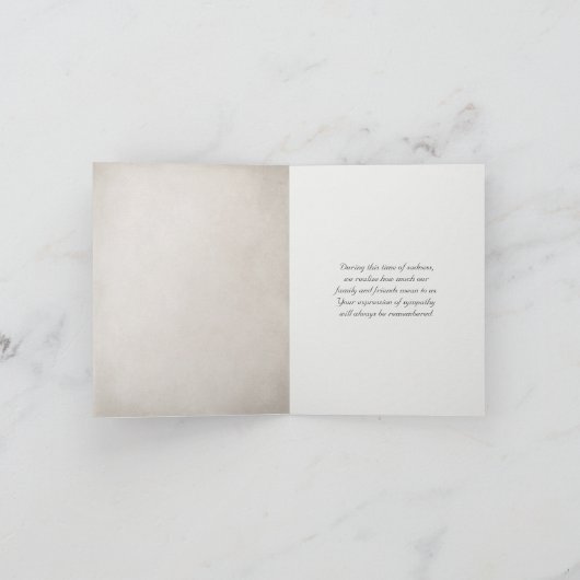 hydrangea bouquet sympathie bedankkaart (Binnen)